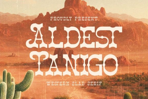 Aldest Tanigo: A Bold Serif Font for Digital Impact