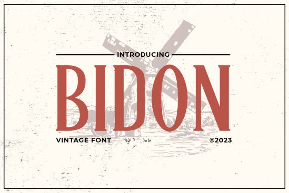 Bidon Serif Font for Bold Branding