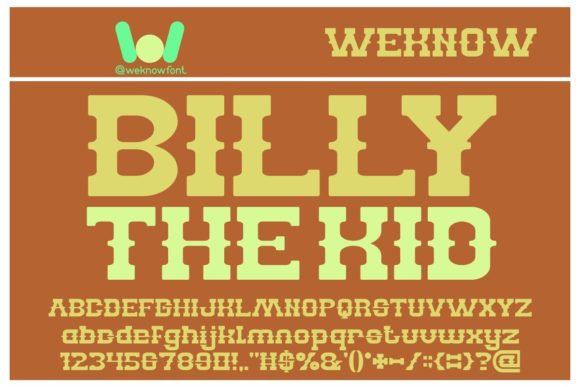 Billy the Kid: A Western Serif Font for Editorial Design