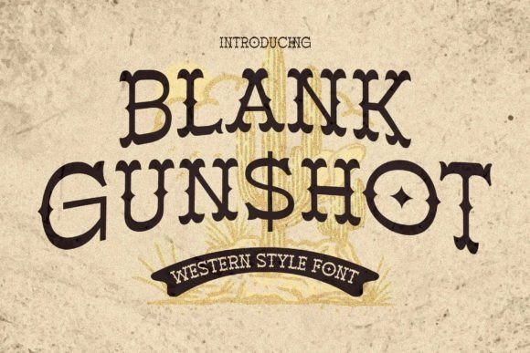 Blank Gunshot Font for Bold Branding