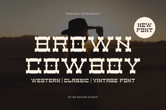 Brown Cowboy Font for Professional Branding