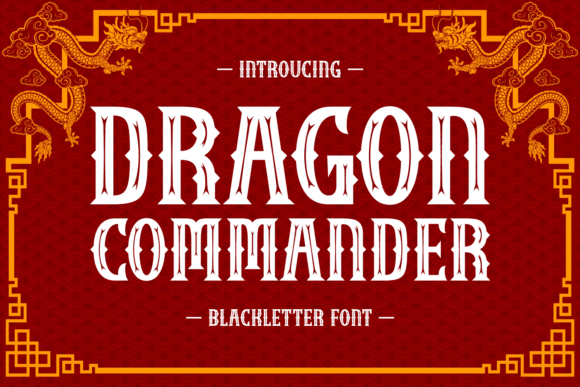 Dragon Commander Font for Editorial Design