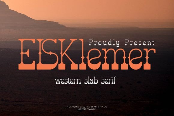 Elsklemer Western Slab Serif for Branding Projects