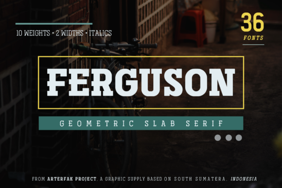 Ferguson Family Font for Editorial Design