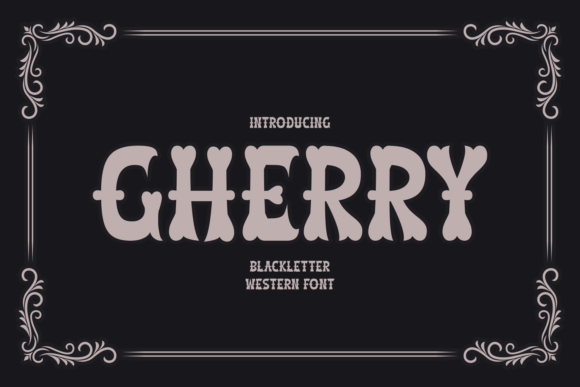 Gherry: A Bold Blackletter Font for Branding That Stands Out