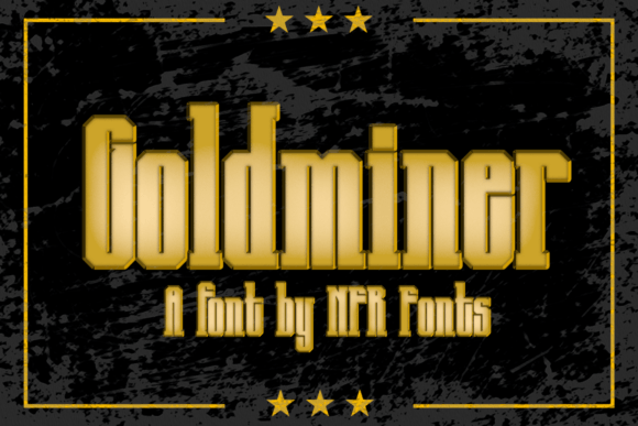 Goldminer Font for Handmade and Commercial Projects
