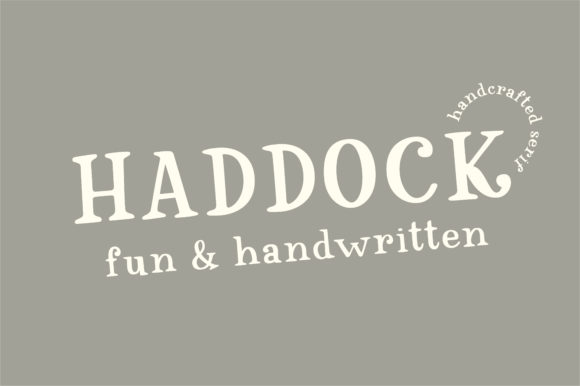 Haddock Serif Font for Editorial Projects