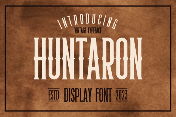 Huntaron: A Bold Font for Handmade Creations