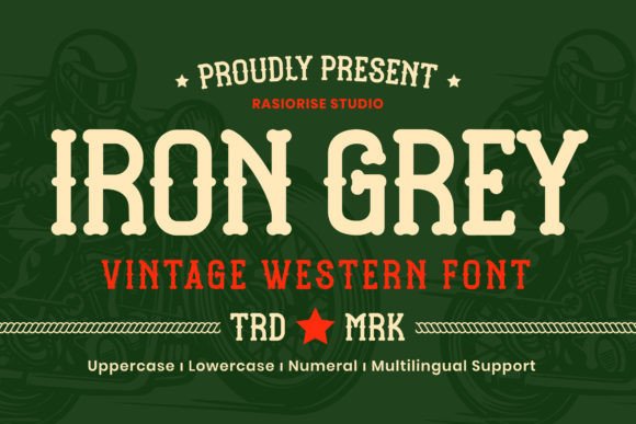 Iron Grey: A Vintage Western Font That Boosts Brand Identity