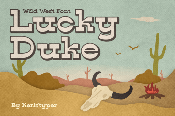 Lucky Duke: A Western Serif Font for Bold Brand Campaigns