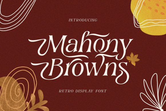 Mahony Browns Serif Font for Editorial Design