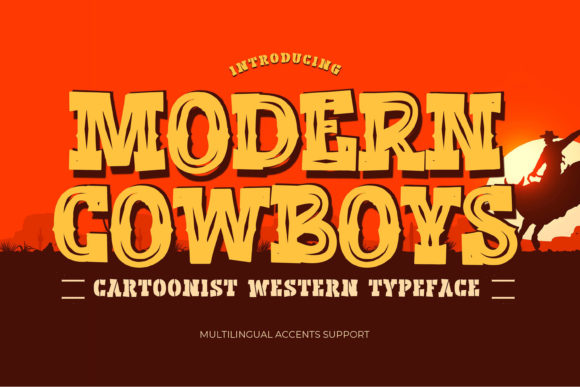 Modern Cowboys Font for Creative Branding Projects