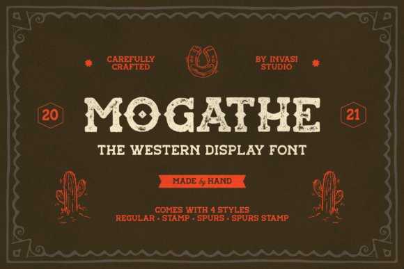 Mogathe: A Vintage Slab Serif Font for Timeless Branding