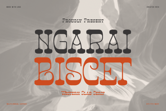 Ngarai Biscet: A Bold Slab Serif Font for Editorial Design