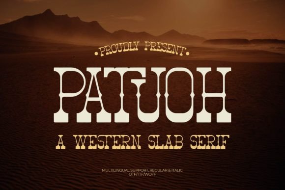 Patuoh: A Bold Western Slab Serif for Branding Projects