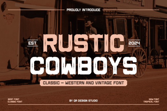 Rustic Cowboys Font for Web Design