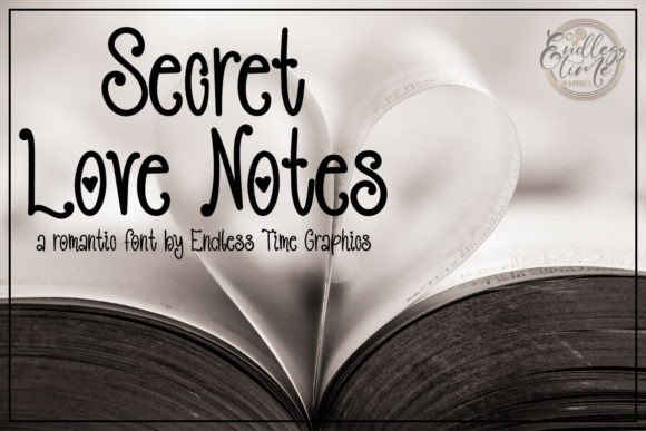 Secret Love Notes Font for Business Branding