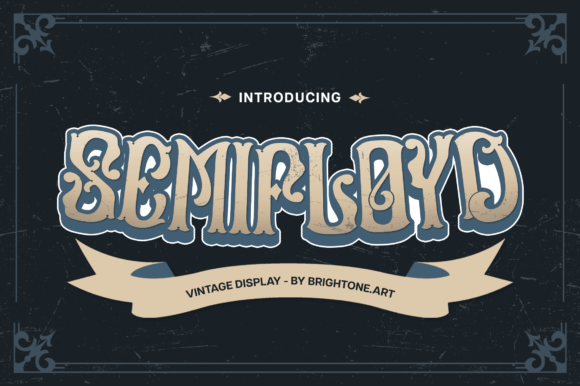 Semifloyd Blackletter Font for Handmade Creations