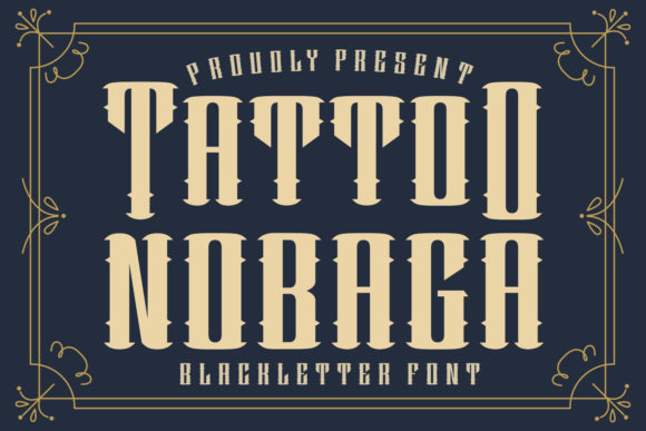 Tattoo Nobaga Font for Web Design
