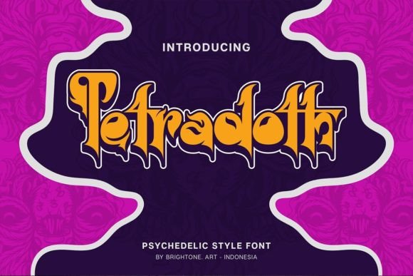 Tetradoth: A Psychedelic Blackletter Font for Editorial Design