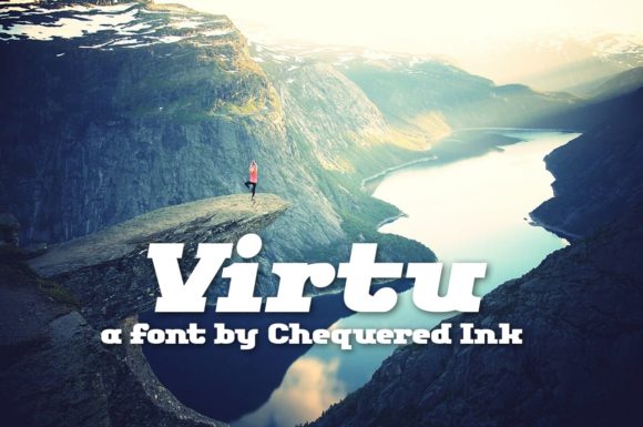 Virtu: A Cartoony Western Serif Font for Bold Branding