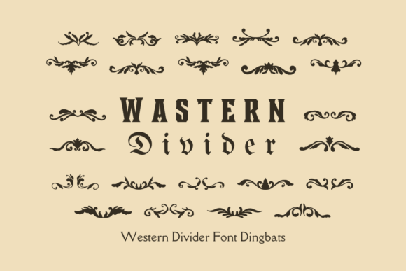 Wastern Divider Font Review for Brand Design