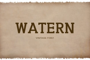 Watern: A Vintage Serif Font for Western Branding