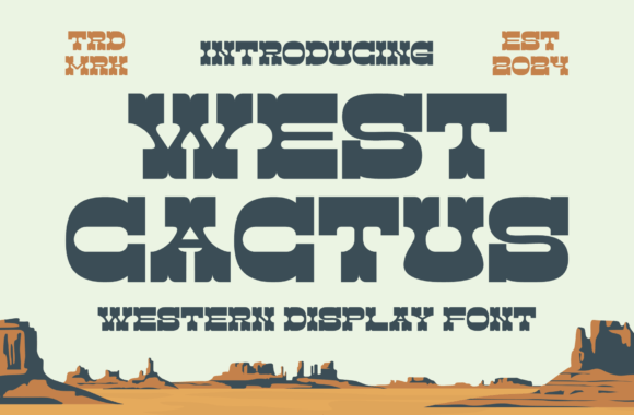 West Cactus: A Rugged Serif Font for Editorial Design