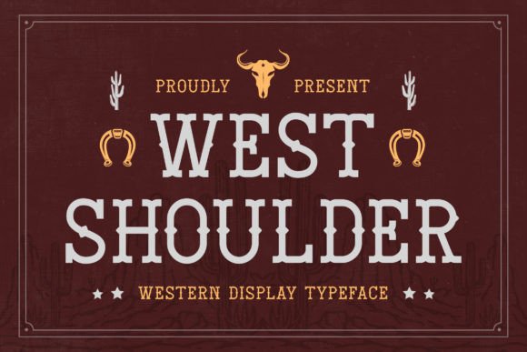 West Shoulder: A Rugged Font for Modern Editorial Design