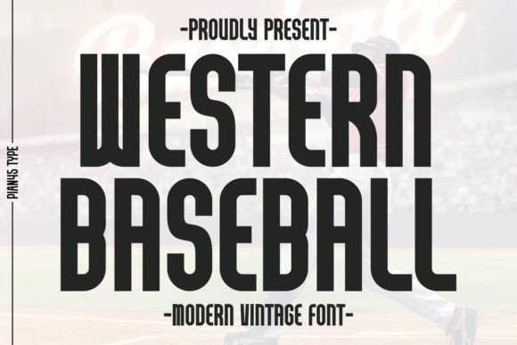 Western Baseball Font for Handmade Creations