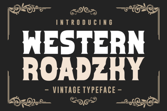 Western Roadzky Font for Web Design