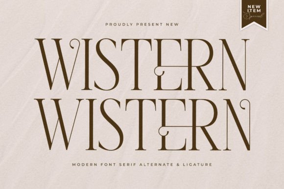 Wistern Typeface for a Polished Brand Look